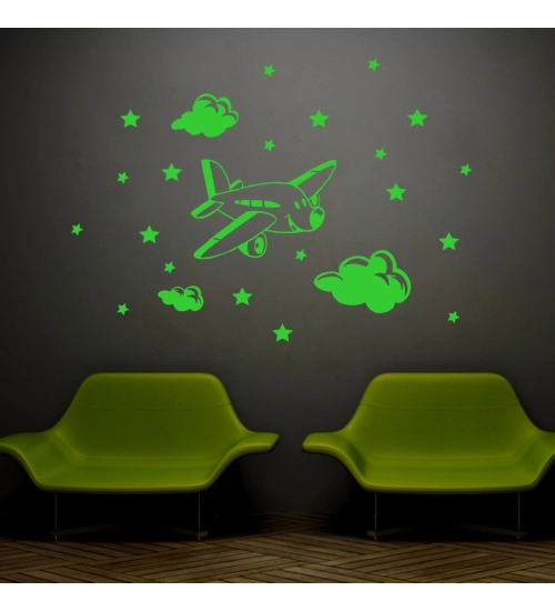 Green Kids Room Decor Radium Wall Sticker