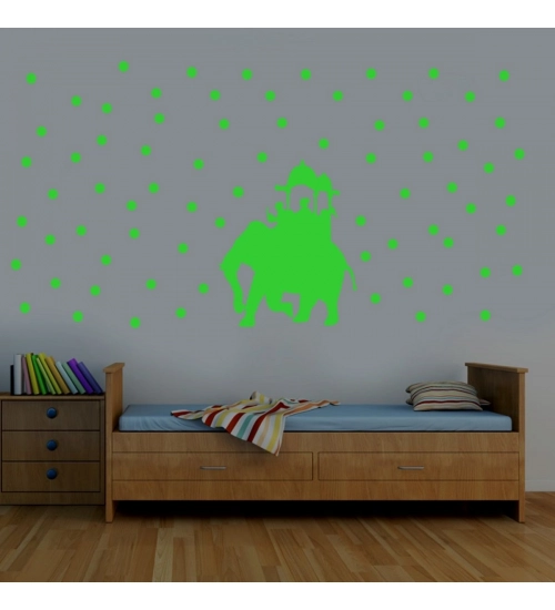 Green Kids Room Decor Radium Wall Sticker