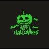 Dropship Green Happy Halloween Radium Wall Sticker