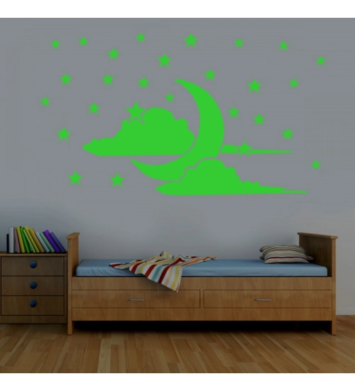Green Kids Room Decor Radium Wall Sticker