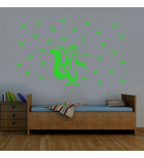 Green Kids Room Decor Radium Wall Sticker
