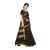 Women's Kota Doria Cotton Saree With Blouse (Black,6-3 Mtrs) Women's Kota Doria Cotton Saree With Blouse (Black,6-3 Mtrs)