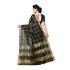Women's Kota Doria Cotton Saree With Blouse (Black,6-3 Mtrs) Women's Kota Doria Cotton Saree With Blouse (Black,6-3 Mtrs)