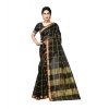 Women's Kota Doria Cotton Saree With Blouse (Black,6-3 Mtrs) Women's Kota Doria Cotton Saree With Blouse (Black,6-3 Mtrs)