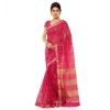 Women's Kota Doria Cotton Saree With Blouse (Rani,6-3 Mtrs) Women's Kota Doria Cotton Saree With Blouse (Rani,6-3 Mtrs)