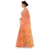 Women's Kota Doria Cotton Saree With Blouse (Peach,6-3 Mtrs) Women's Kota Doria Cotton Saree With Blouse (Peach,6-3 Mtrs)