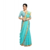 Women's Kota Doria Cotton Saree With Blouse (Sky Blue,6-3 Mtrs) Women's Kota Doria Cotton Saree With Blouse (Sky Blue,6-3 Mtrs)
