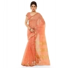Women's Kota Doria Cotton Saree With Blouse (Peach,6-3 Mtrs) Women's Kota Doria Cotton Saree With Blouse (Peach,6-3 Mtrs)