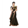 Women's Kota Doria Cotton Saree With Blouse (Black,6-3 Mtrs) Women's Kota Doria Cotton Saree With Blouse (Black,6-3 Mtrs)