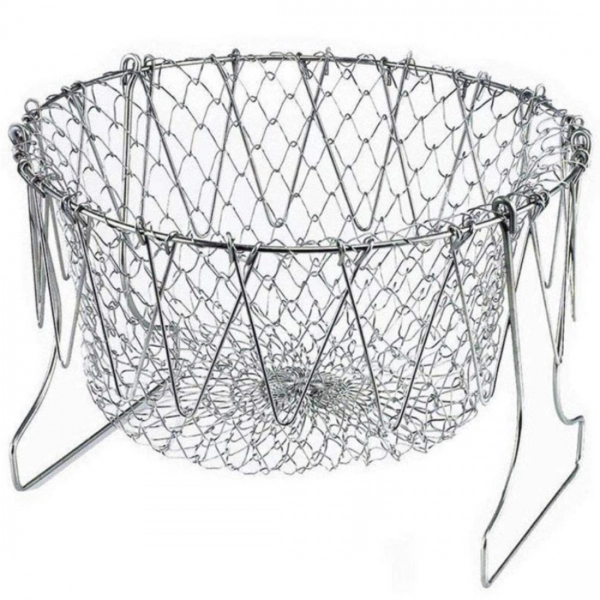 Dropship Foldable Strainer Chef Basket (Color: Assorted)