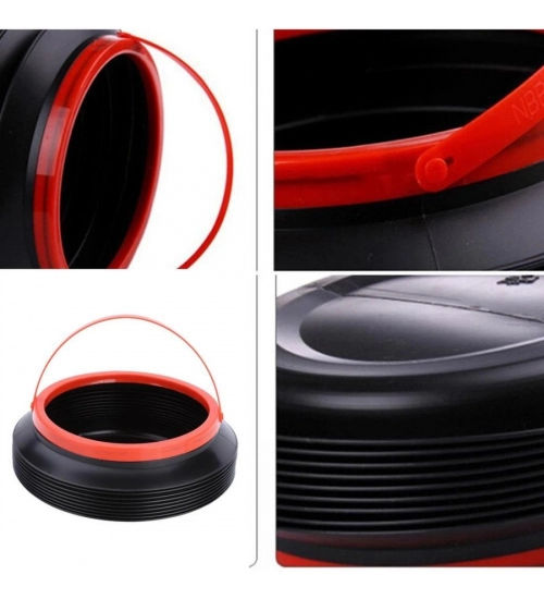 Foldable 4 Litres Car Trash Can Storage Organiser (Color: Assorted)