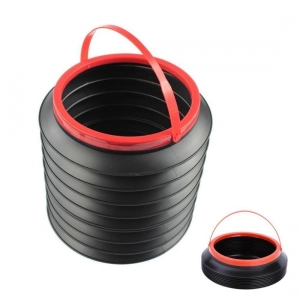Generic Foldable 4 Litres Car Trash Can Storage Organiser (Color: Assorted)