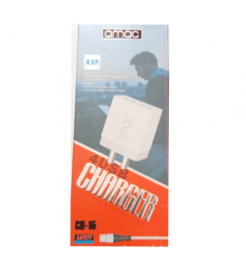 Brand Amac Charger CH-15 4.8 A 4USB-Assorted 