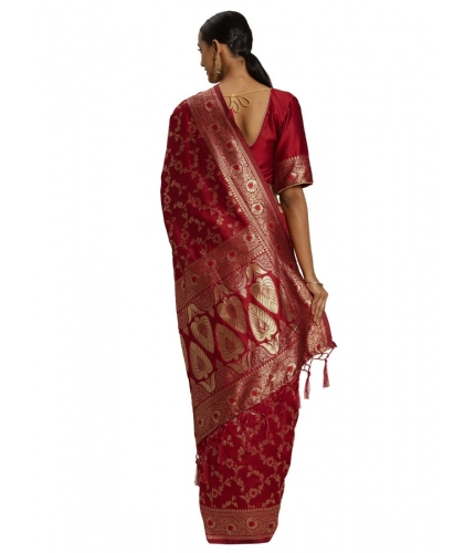 Women's Banarasi Silk Saree (Red,5-6 Mtrs) Women's Banarasi Silk Saree (Red,5-6 Mtrs)