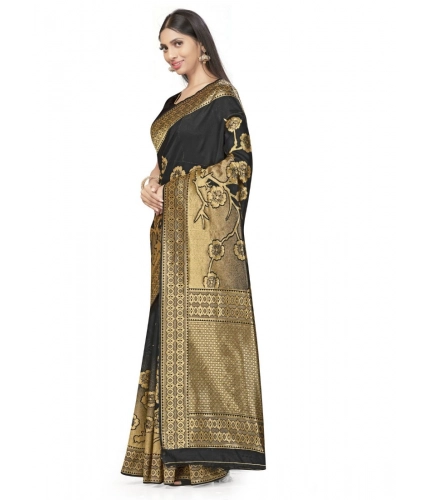 Women's Banarasi Silk Saree (Black,5-6 Mtrs) Women's Banarasi Silk Saree (Black,5-6 Mtrs)