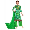 Women's Glaze Cotton Unstitched Salwar Suit-Material With Dupatta (Green & Multi,2.3 Mtrs) Women's Glaze Cotton Unstitched Salwar Suit-Material With Dupatta (Green & Multi,2.3 Mtrs)