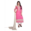 Women's Georgette Unstitched Salwar Suit-Material With Dupatta (Pink & White,2.2 Mtrs) Women's Georgette Unstitched Salwar Suit-Material With Dupatta (Pink & White,2.2 Mtrs)