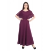 Dropship Women's Crepe Solid Sleeveless Full Length Gown(Maroon)