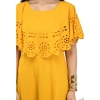 Dropship Women's Crepe Solid Sleeveless Full Length Gown(Yellow)