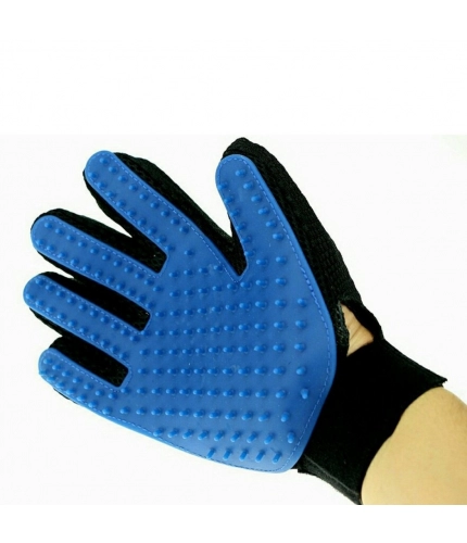 Pack Of_2 True Touch 5 Finger Deshedding Glove (Color: Assorted)