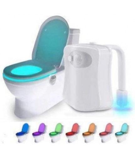 LED Light Sensor Motion Activated Glow Bowl Light Up Sensing Toilet Seat Night Lightning Bowl (Color: Assorted)
