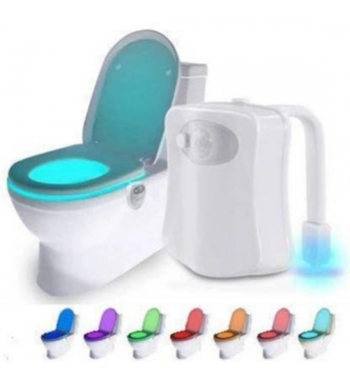 LED Light Sensor Motion Activated Glow Bowl Light Up Sensing Toilet Seat Night Lightning Bowl (Color: Assorted)