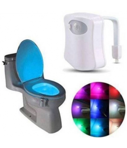 LED Light Sensor Motion Activated Glow Bowl Light Up Sensing Toilet Seat Night Lightning Bowl (Color: Assorted)
