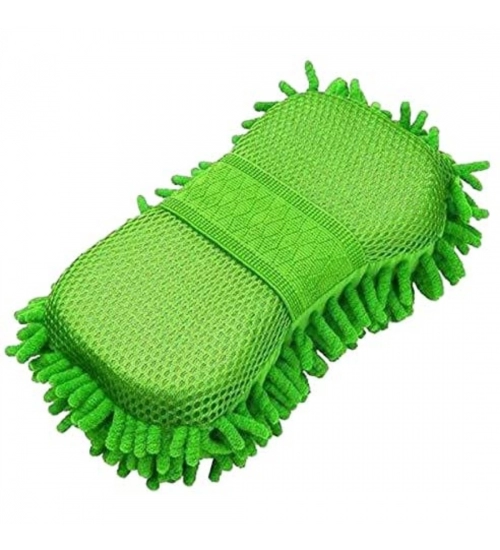 Multipurpose Microfibre Wash Dry Cleaning Sponge (Color: Assorted)