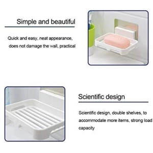 Generic Pack Of_2 Soap Holder Magic Sticker (Color: Assorted)