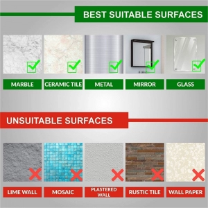 Generic Pack Of_2 Soap Holder Magic Sticker (Color: Assorted)
