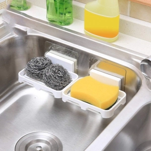 Generic Pack Of_2 Soap Holder Magic Sticker (Color: Assorted)