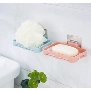 Generic Pack Of_2 Soap Holder Magic Sticker (Color: Assorted)