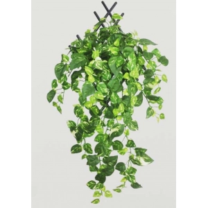 Generic Pack Of 3 Silk Polyester Artificial Money Plant Leaf Vine Hanging Garland Foliage Flowers Leaf Plants For Wall Decoration (Color: Green,Length: 15 Feet)