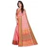Women's Kota Doria Cotton Woven Butta Saree With Blouse (Pink, 5-6 Mtrs) Women's Kota Doria Cotton Woven Butta Saree With Blouse (Pink, 5-6 Mtrs)
