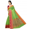 Women's Kota Doria Cotton Border Saree With Blouse (Light Green, 5-6 Mtrs) Women's Kota Doria Cotton Border Saree With Blouse (Light Green, 5-6 Mtrs)