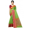Women's Kota Doria Cotton Border Saree With Blouse (Light Green, 5-6 Mtrs) Women's Kota Doria Cotton Border Saree With Blouse (Light Green, 5-6 Mtrs)