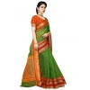 Women's Kota Doria Cotton Border Saree With Blouse (Green, 5-6 Mtrs) Women's Kota Doria Cotton Border Saree With Blouse (Green, 5-6 Mtrs)