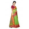 Women's Kota Doria Cotton Border Saree With Blouse (Light Green, 5-6 Mtrs) Women's Kota Doria Cotton Border Saree With Blouse (Light Green, 5-6 Mtrs)