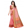 Women's Kota Doria Cotton Woven Butta Saree With Blouse (Pink, 5-6 Mtrs) Women's Kota Doria Cotton Woven Butta Saree With Blouse (Pink, 5-6 Mtrs)