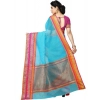 Women's Kota Doria Cotton Border Saree With Blouse (Sky Blue, 5-6 Mtrs) Women's Kota Doria Cotton Border Saree With Blouse (Sky Blue, 5-6 Mtrs)