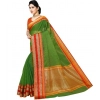 Women's Kota Doria Cotton Border Saree With Blouse (Green, 5-6 Mtrs) Women's Kota Doria Cotton Border Saree With Blouse (Green, 5-6 Mtrs)
