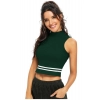 Women's Polyester, Knitting Western Wear Tops (Green)