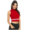 Women's Polyester, Knitting Western Wear Tops (Red)