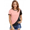 Women's Polyester, Knitting Western Wear T-Shirt (Peach)
