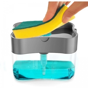 Generic Soap Dispenser 2 In 1 Sink Dishwasher Liquid Holder (Color: Assorted)
