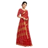 Women's Kota Doria Cotton Checked Saree With Blouse (Red, 5-6 Mtrs) Women's Kota Doria Cotton Checked Saree With Blouse (Red, 5-6 Mtrs)