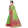 Women's Kota Doria Cotton Bordered Saree With Blouse (Light Green, 5-6 Mtrs) Women's Kota Doria Cotton Bordered Saree With Blouse (Light Green, 5-6 Mtrs)