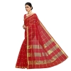 Women's Kota Doria Cotton Checked Saree With Blouse (Red, 5-6 Mtrs) Women's Kota Doria Cotton Checked Saree With Blouse (Red, 5-6 Mtrs)
