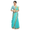 Women's Kota Doria Cotton Checked Saree With Blouse (Sky Blue, 5-6 Mtrs) Women's Kota Doria Cotton Checked Saree With Blouse (Sky Blue, 5-6 Mtrs)