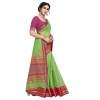 Women's Kota Doria Cotton Bordered Saree With Blouse (Light Green, 5-6 Mtrs) Women's Kota Doria Cotton Bordered Saree With Blouse (Light Green, 5-6 Mtrs)